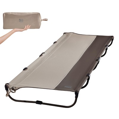 TIMBER RIDGE Lightweight Aluminum Camping Cot, 20-Second Quick Set-Up Folding...