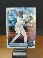 2022 Bowman Chrome IAN LEWIS 1st Bowman Mojo Refractor Mint Marlins 