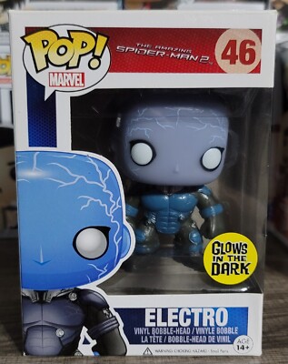 Funko Pop Marvel The Amazing Spider Man Electro GLOW IN THE DARK