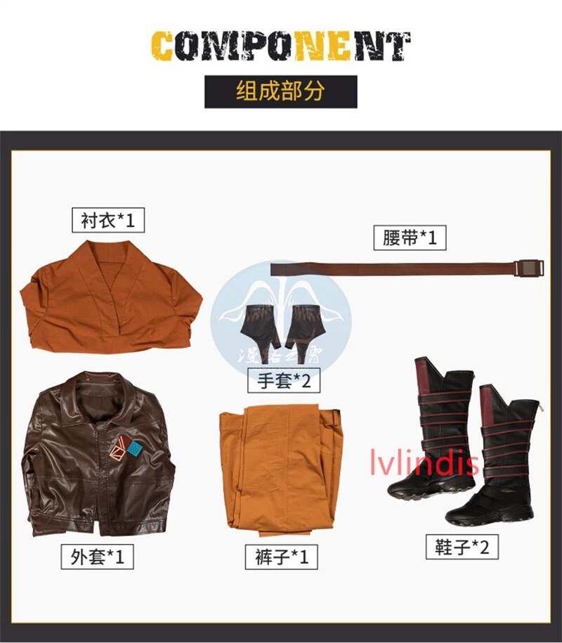 Star Wars Ahsoka Sabine Wren Disfraz Mujer Juegos con disfraces Chaqueta Pantalones Traje de Halloween Foto 4 de 4