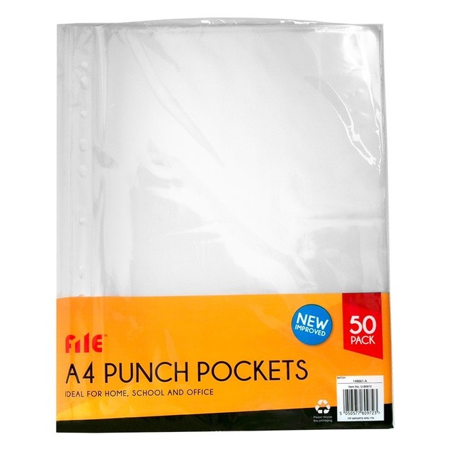 plastic punched pockets folders