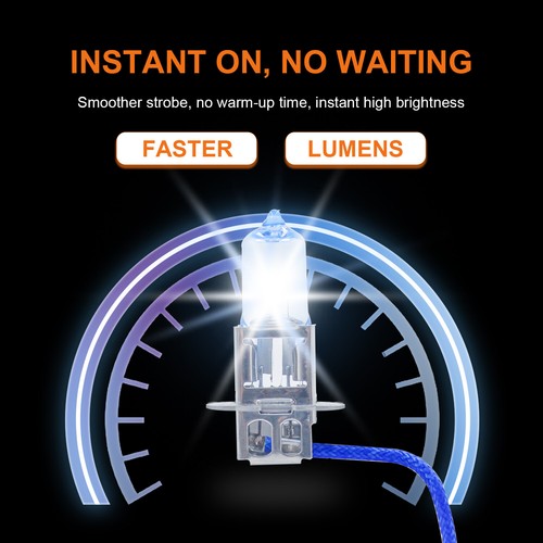 H3 Halogen Birne Xenon Style - Scheinwerfer Lampe für OPEL CORSA D S07 - 8500 K - Bild 6 von 7