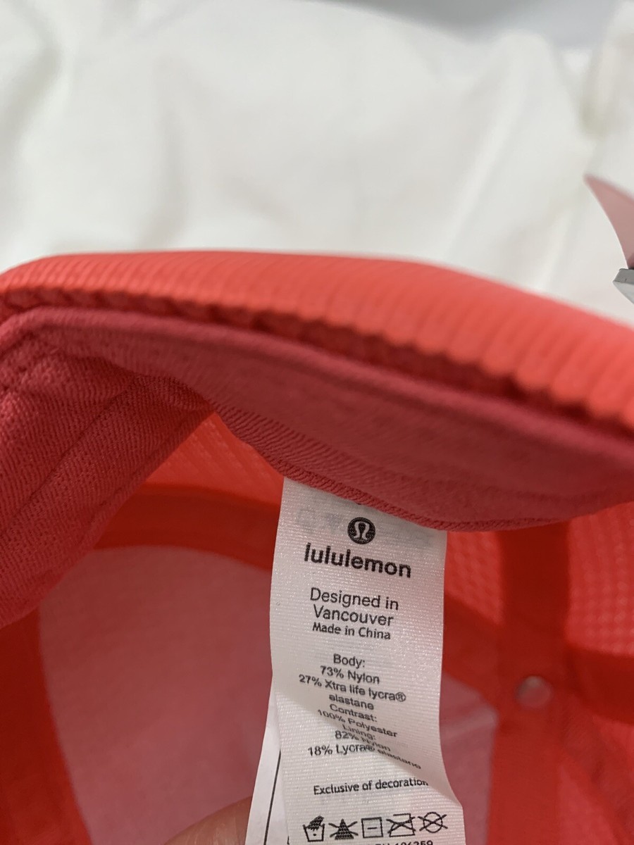 ユウ Lululemon Dash and Splash Cap II NWT GLSY Glossy Pink O/S Hat Mesh