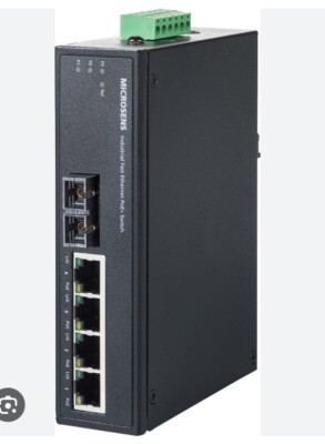 MS655102X Microsens--Industrial Fast Ethernet Switch, 4x 10/100Base-TX,1x 100Bas