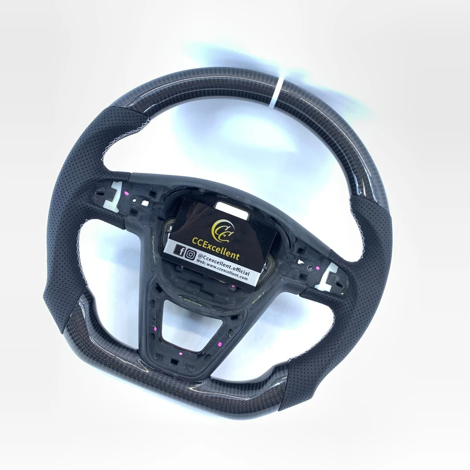 Volante personalizado de fibra de carbono para Seat Leon Cupra Mk3 FR Ibiza 2014-2020 Foto 2 de 4