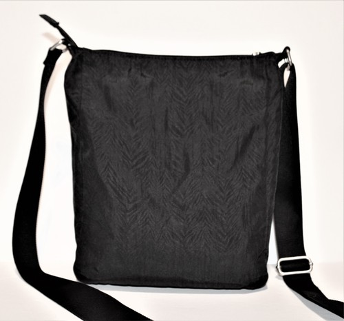 Baggallini Town Umhängetasche verstellbarer Riemen schwarz mit blauem Futter mehrere Taschen - Bild 4 von 12