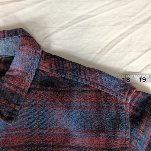 DKOTA Dakota Grizzly Mens Flannel Shirt Button Up Multicolor Plaid Cotton Large - Picture 8 of 14