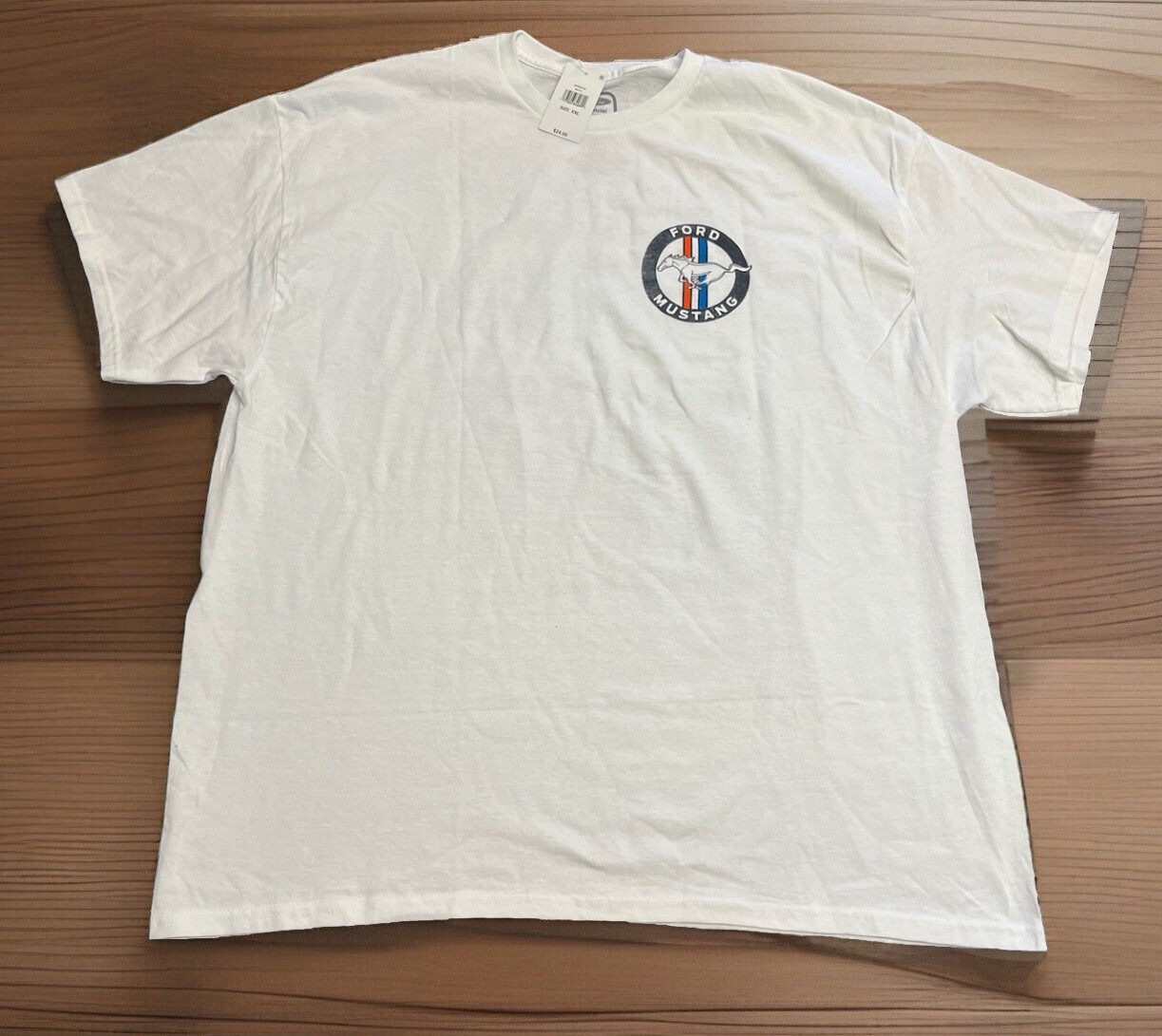 PONY Camicia Ford Mustang abbigliamento ibrido 2XL bianca