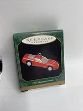 Vtg Corvette ~ America's Sports Car ~ 1997 Hallmark Miniature Ornament NEW! Rn
