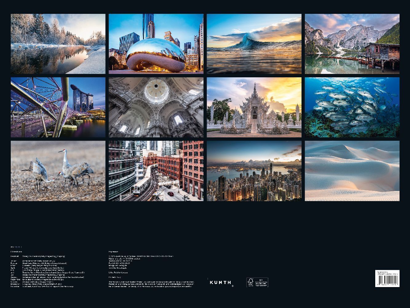 Thumbnail - Silber - Kunth Wandkalender 2024 Kalender Deutsch 2024 Kunth Verlag