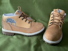 Timberland Chukka Boots Wheat Juniors 5.5M NICE Lugged Sole