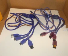 LOT OF 2   4-Way Link Cable For Nintendo Gameboy Advance GBA UNBRANDED