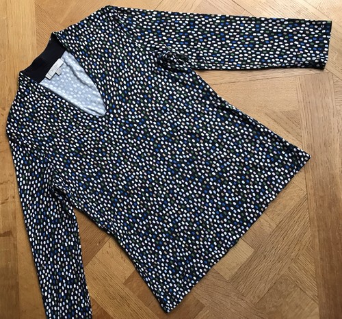 Hobbs 3/4 Sleeve Jersey 99% Viscose,Collated V Neck Size S Excellent Condition - Picture 2 of 18