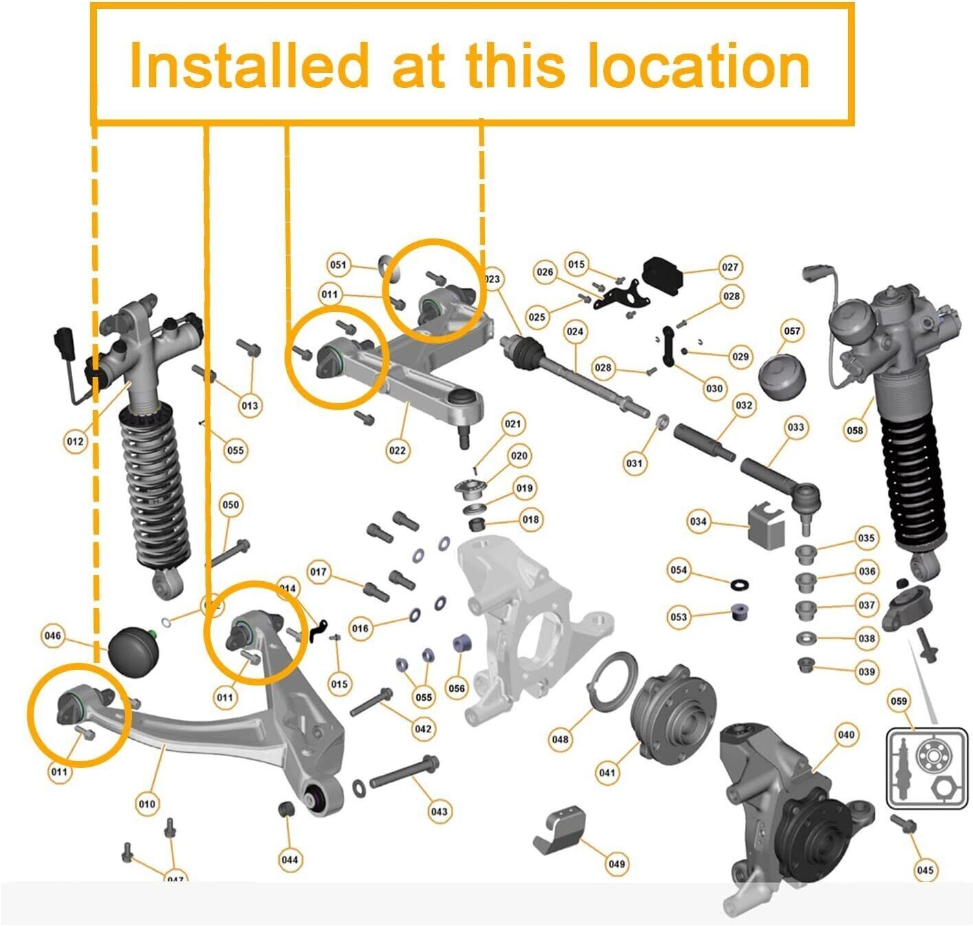 McLaren 650S Upper Control arm bushing
