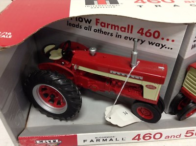 NEW ERTL IH MCCORMICK FARMALL 460 AND 560 1/16 SCALE TOY TRACTORS