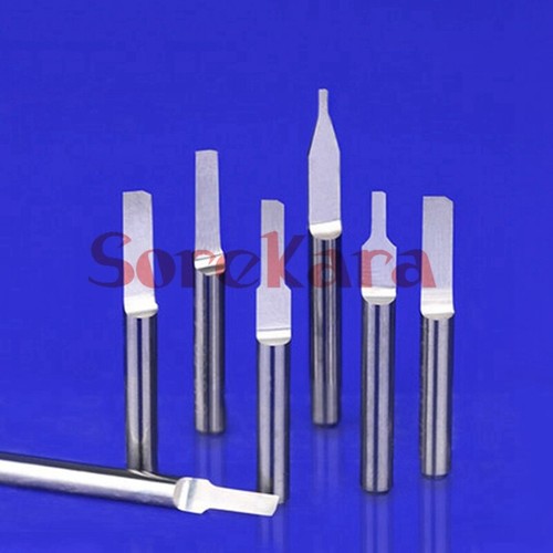 5PCS 3.175mm One Flute Haft Straight Router Bits Knife CNC Cutter Cutting Tools - Picture 2 of 3