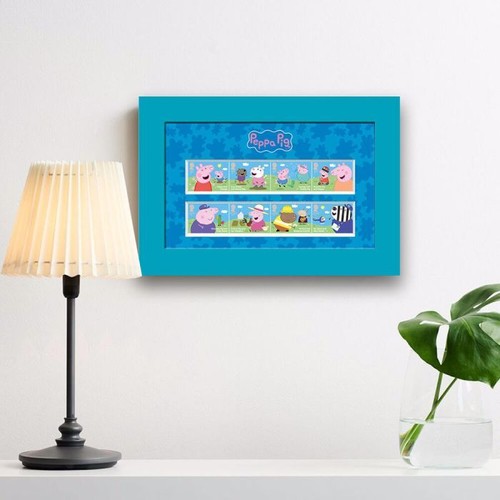 Official Royal Mail Peppa Pig Stamps- Framed Stamps Set - Afbeelding 2 van 2