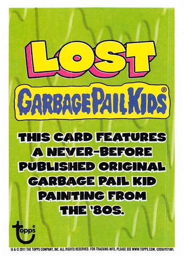 GARBAGE PAIL KIDS 2011 FLASHBACK SERIES 2 PICK-A-CARD YELLOW BASE STICKERS TOPPS - Picture 279 of 321