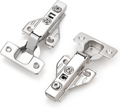 Soft Close Cabinet Hinges 105° - 25 Pairs, Nickel Plated, Clip-On Design