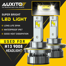 AUXITO H13 LED Headlight for Ford F-350 F-250 Super Duty 2005-2022 High Low Beam