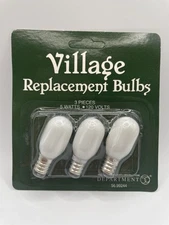 Dept 56 Village Replacement Bulbs 5 Watts 120 Volts Package of 3 56.99244