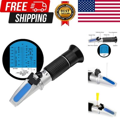 4-in-1 Refractometer Ethylene Glycol, Propylene Glycol in Automotive antifree...
