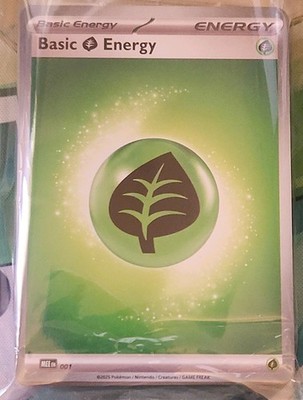 Pokémon TCG Basic Energy Grass Card Pack Grass Energy 2025 English