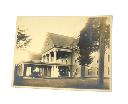 Lot de photos originales Lake Hotel FJ Haynes Sépia Yellowstone parc national Sylvan - Photo 3/6