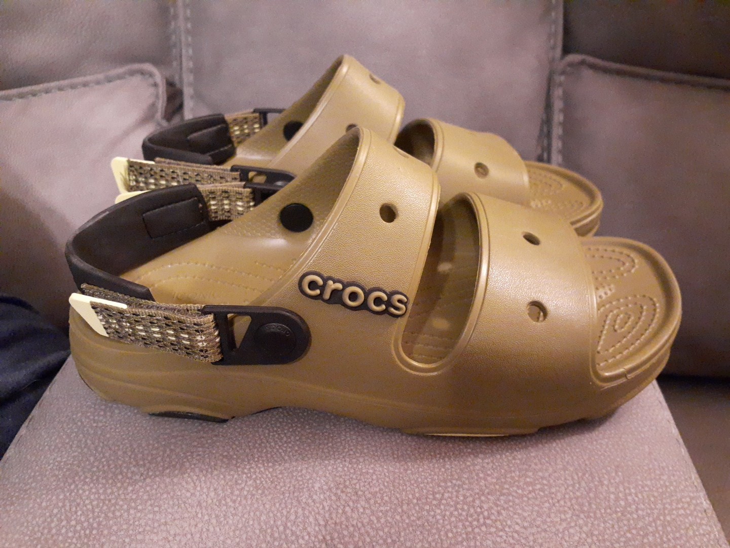 Crocs Men's All Terrain Sandal Shoes ~ Size M/9 & W/11 Olive Army Green