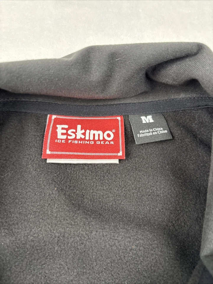 Eskimo Ice Fishing North Shore Black Vest Fleece Lined Medium Full Zip Women's - Image 3 of 4