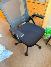 Black Ergonomic Mesh Back Swivel Task Office Chair with Armrests