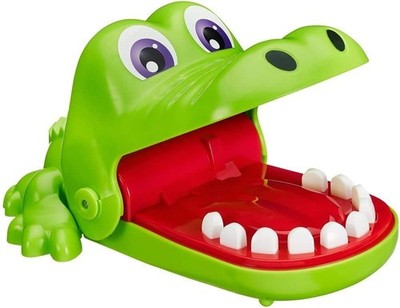 Hasbro Kroko Doc Geschicklichkeitsspiel Kinderspiel Krokodil ab 4 Jahren M Größe