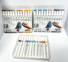 3 Packs Double Tip Water-Based Markers 12 Colors Each Art Craft Drawing