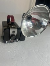 Kodak Brownie Hawkeye Camera with Original Flash  Cover 1950  s