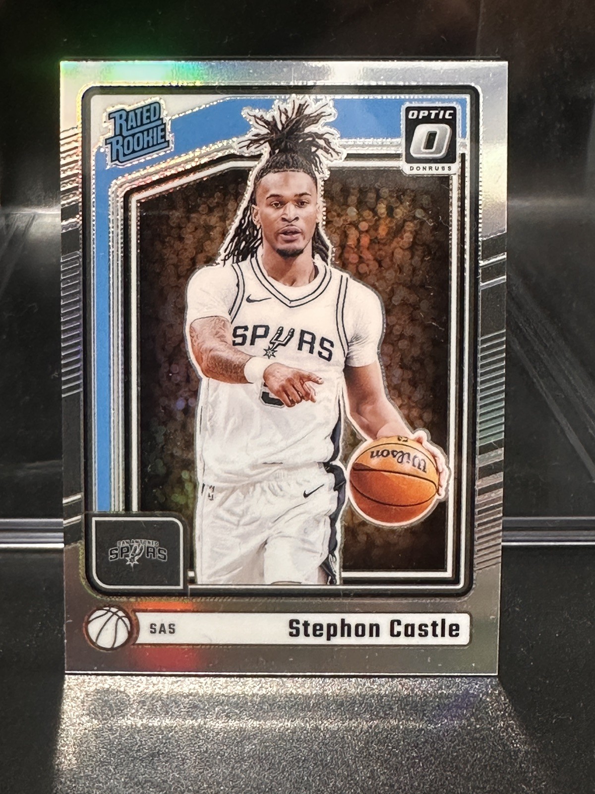 STEPHON CASTLE 2024-25 Donruss Optic Silver Holo Prizm Rated Rookie #254 RC Spur