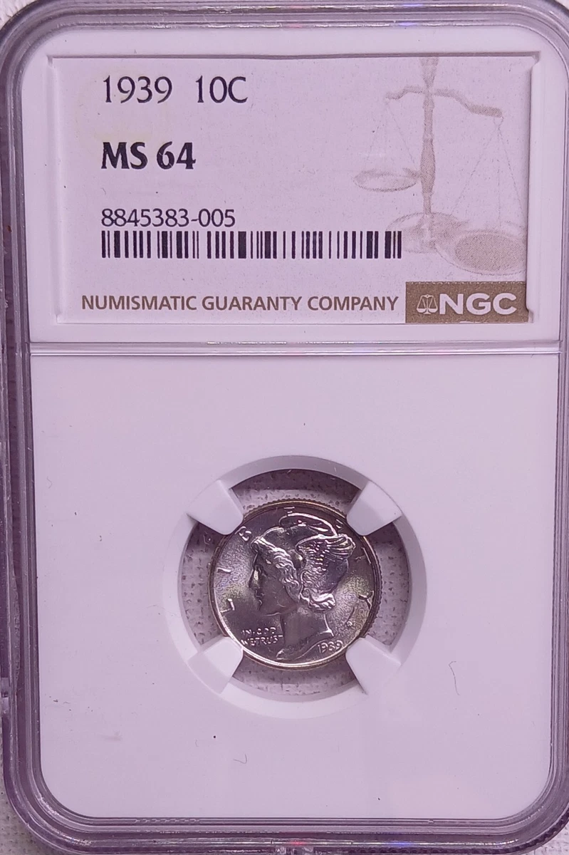 NGC 1939 Year Mercury Dimes (1916-1945) for sale | eBay