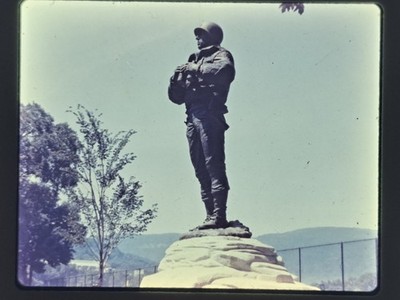 General Patton Monument West Point NY Super 35mm Film Slide Plastichrome