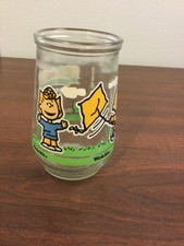 Welch's Peanuts Charlie Brown Comics Glass Jar Let's See If It Flies Sally #3