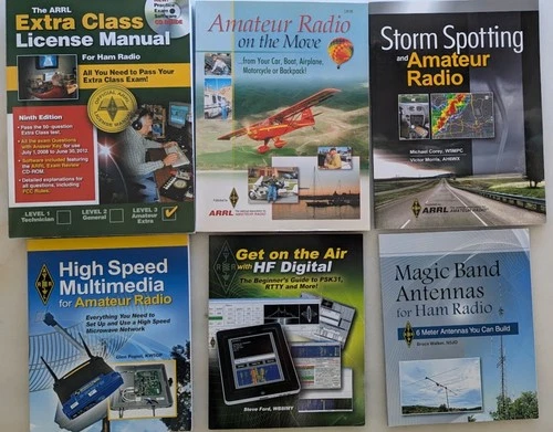 ARRL Ham Radio Book Bundle: Antennas, Digital, Storm Spotting, Mobile Ops (Qty 6