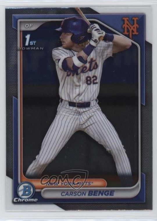2024 Bowman Draft Chrome Carson Benge #BDC-28 0v6i