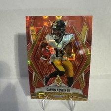 2025 Phoenix CALVIN AUSTIN III Orange Pandora Prizm /189 Pittsburgh Steelers SP