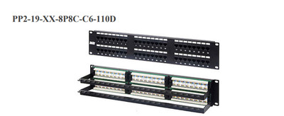 New Hyperline 19  Category 6 Patch Panel 24 Port RJ-45 UTP 8P8C