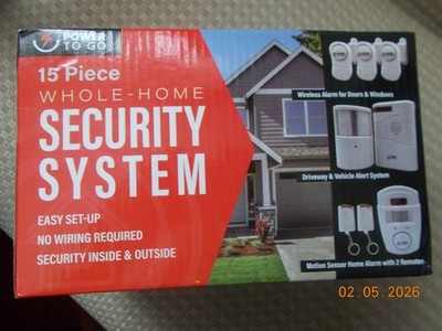 New Whole Home Security System, Complete, No Wiring Needed, Easy Setup