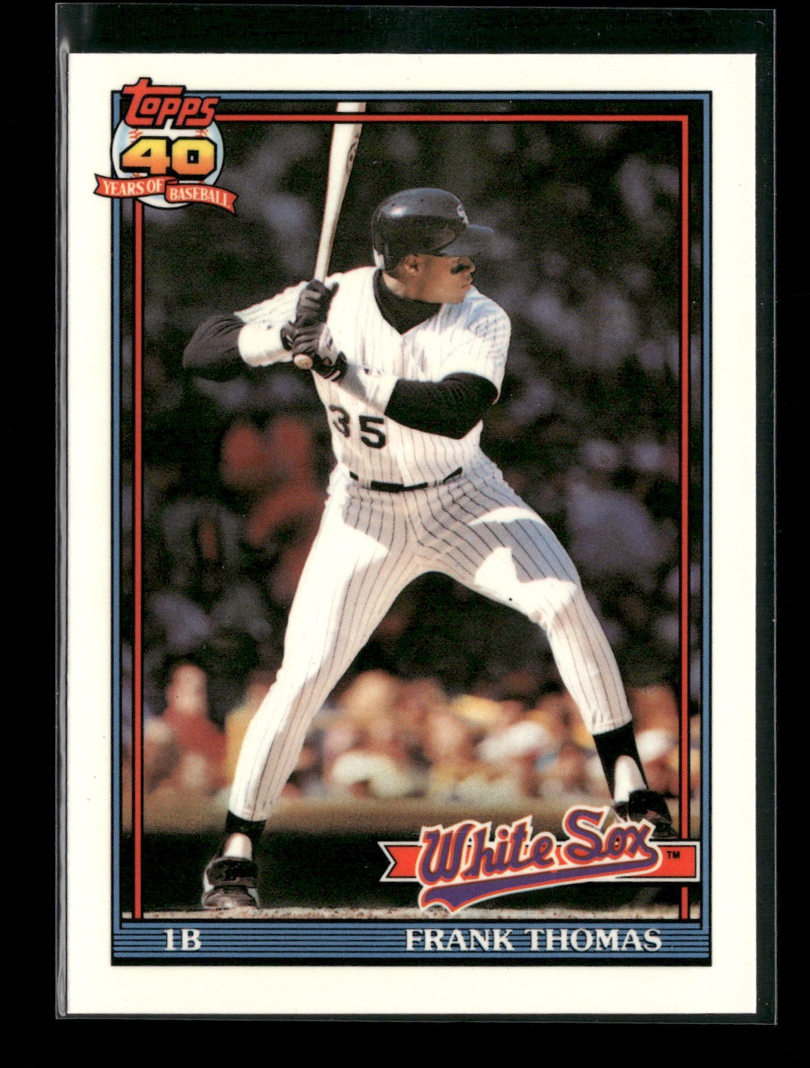 1991 Topps #79 Frank Thomas Collector's Edition (Tiffany) Chicago White Sox