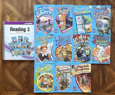 Abeka Reading 3 Answer Key & Student Readers (a-k) 3rd Grade Current Lot of 12