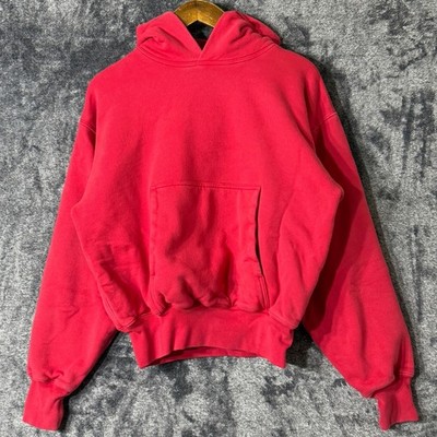 Yeezy YZY Gap Perfect Hoodie Small Red Double Layer Heavy Kanye West