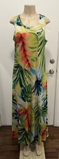 Attitudes by Renee Women’s Size: M Sleeveless Multicolor Tropical Maxi Dress