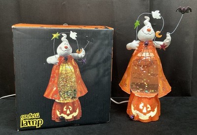 JC Penney Home Collection Confetti Lamp Pumpkin Ghost Spider Halloween