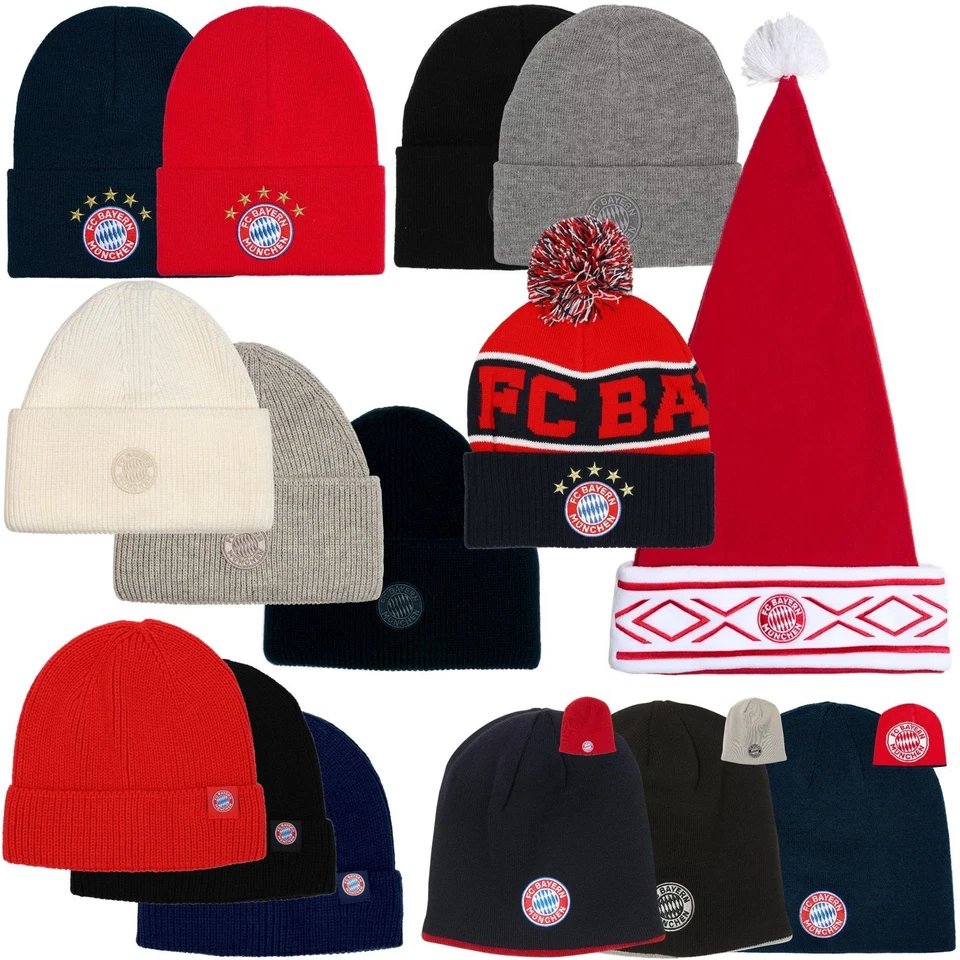 Mütze FC Bayern München Wendemütze Bommelmütze Beanie Strickmütze Erwachsen FCB  - Bild 2 von 4