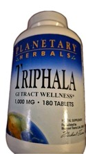 Planetary Herbals Triphala GI Tract Wellness 1,000mg 180 Tablets BB 08/28 Sealed